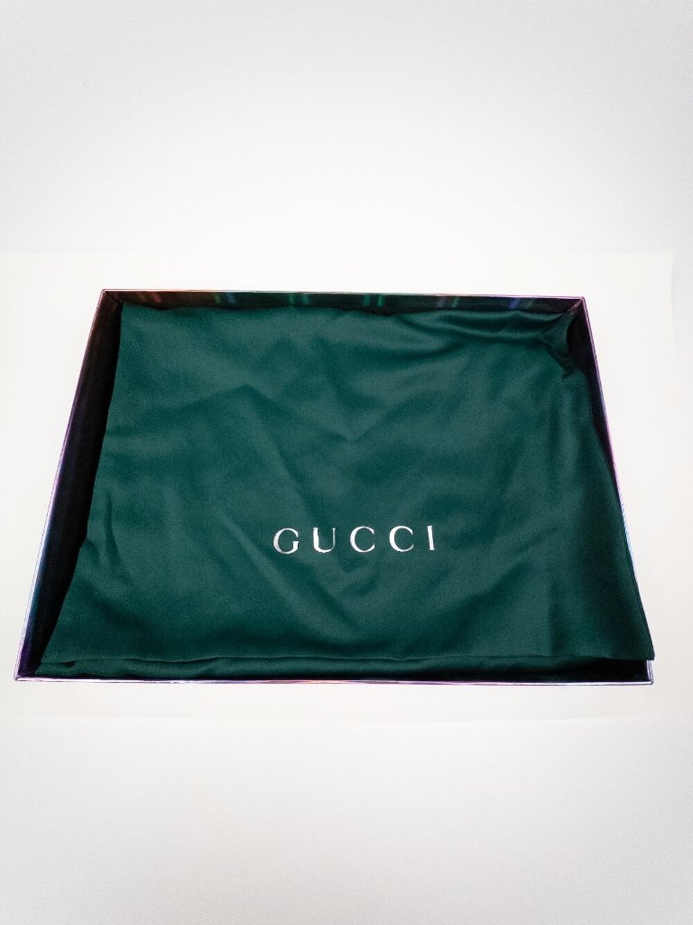 Gucci Ophidia GG Supreme Flora Yellow Medium Pouch Clutch Like New Hologram Box - Picture 13 of 13